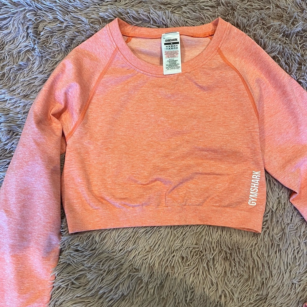 Gymshark Women's Orange Long Sleeve Top